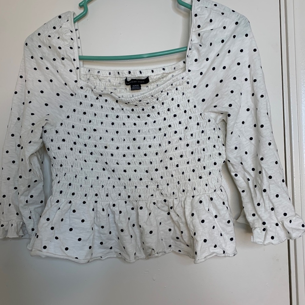 Cute American Eagle polka dot top